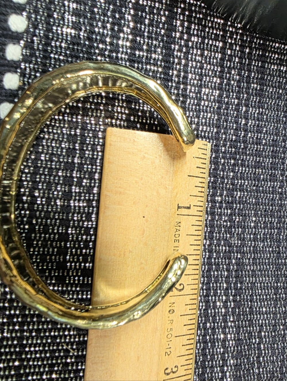 Waxing Poetic Brass Kristal Cuff & Matching Earrings - Picture 12 of 12